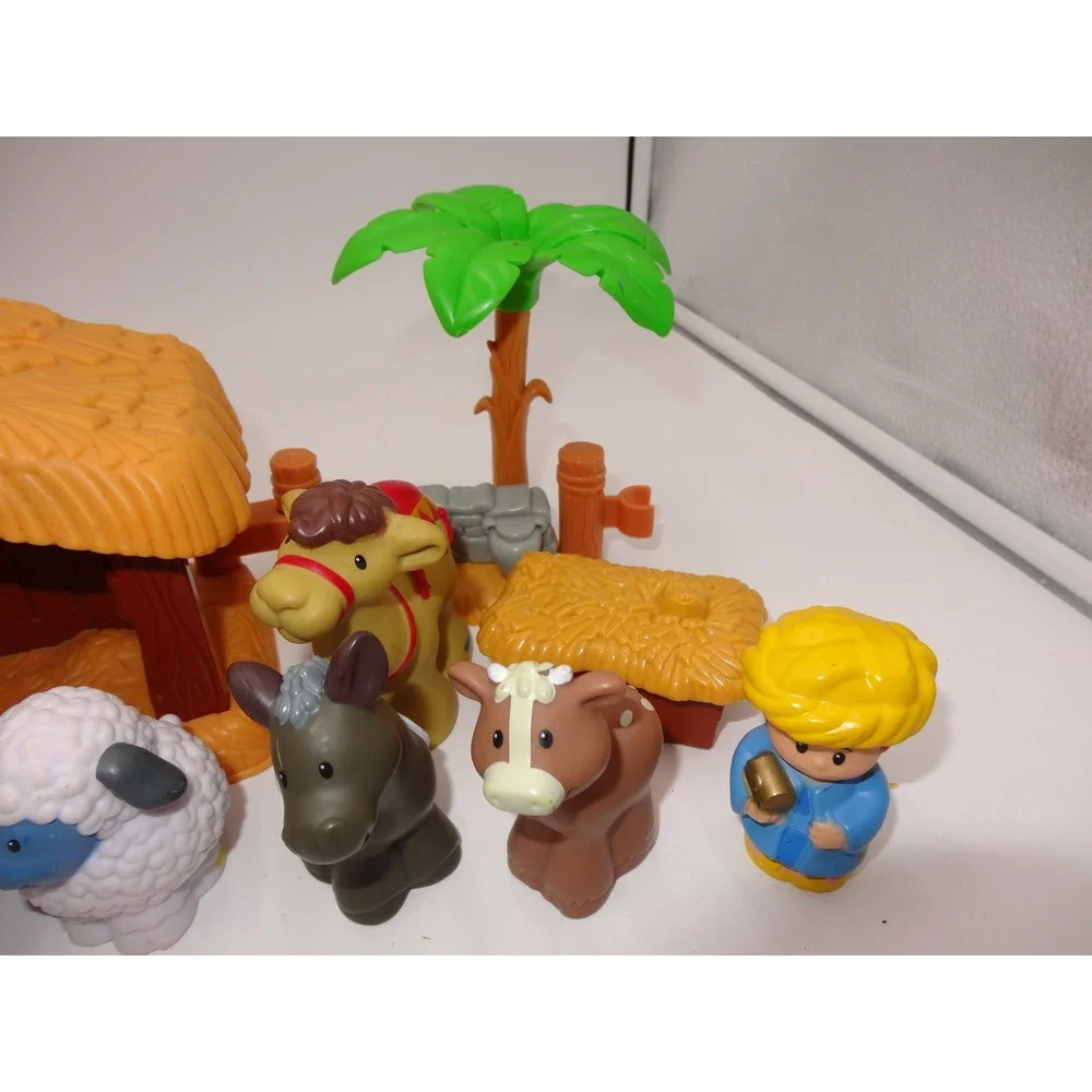 Fisher Price Nativity Set Little People Christmas Story Lights Sounds Works